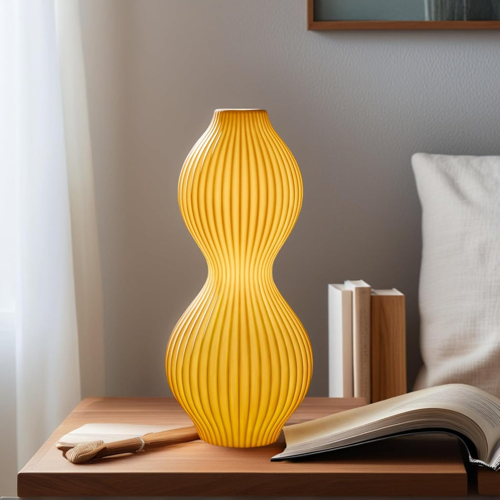 Rondure 15.8" Modern Ceramic Table Lamp, Fully Dimmable Modern Bedside Lamps for Bedroom, Living Room and Nightstand, White Translucent Cer…