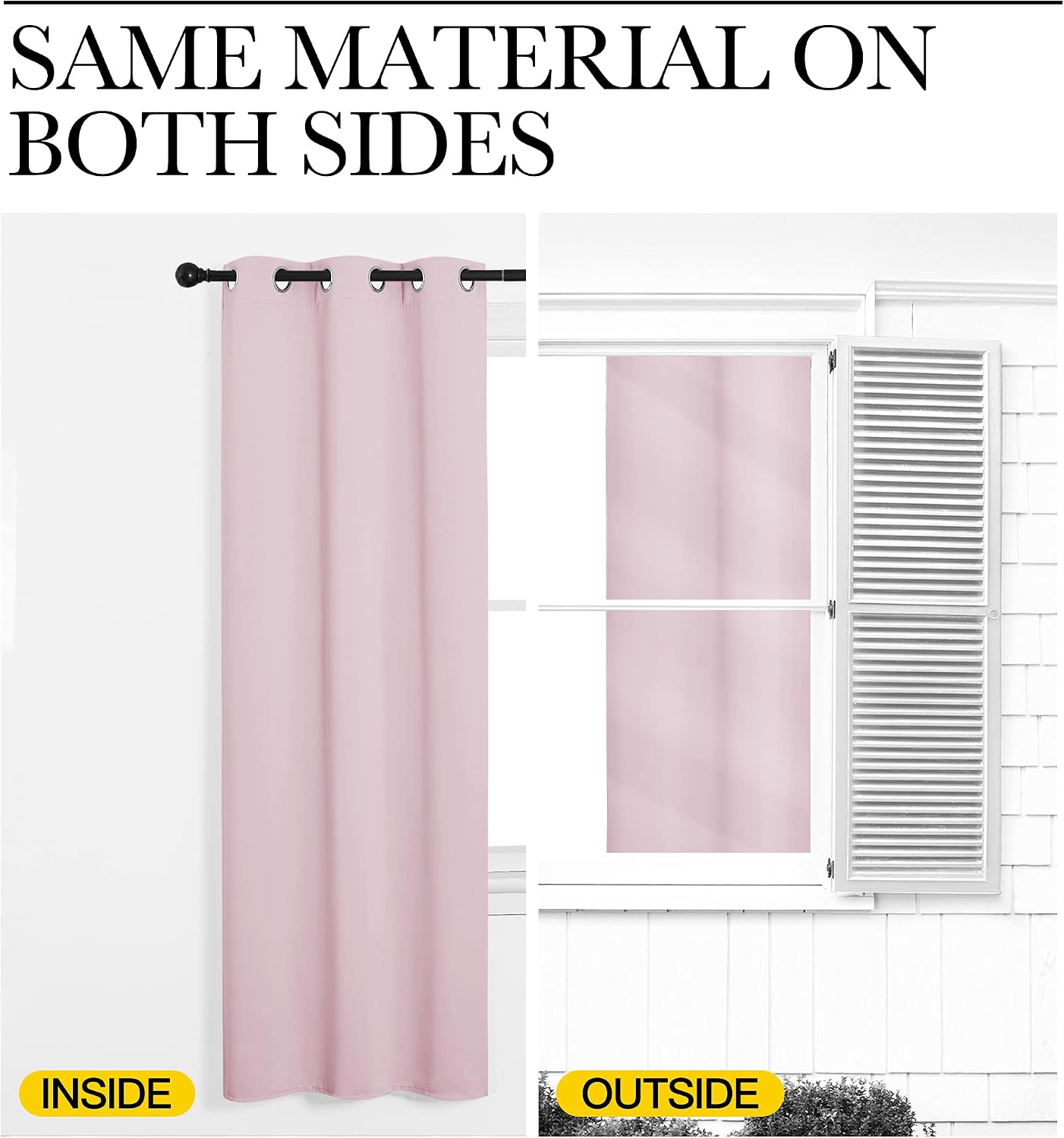 NICETOWN Blackout Draperies Curtains for Girls Room, Nursery Essential Thermal Insulated Grommet Blackout Panels (Lavender Pink, 1 Pair…
