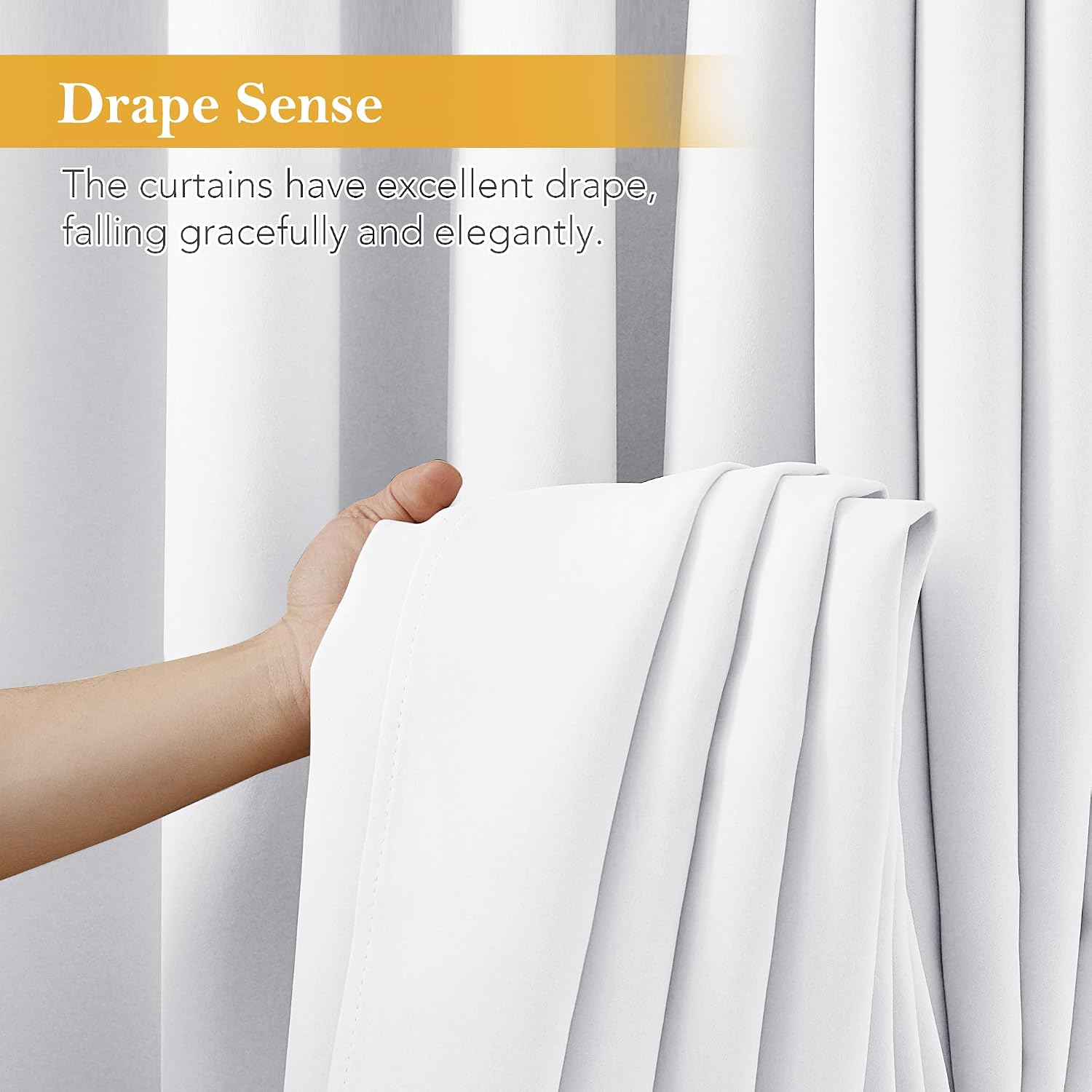 Rybhome RYB HOME Blackout Thermal Insulated Curtains, Portable Curtain for Sliding Glass Door/Storage/Space Room Divider, Large Window Trea…