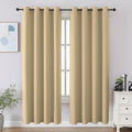 CUCRAF Beige Blackout Curtains 72 inch Length 2 Panels Set, Room Darkening Drapes for Living Room Bedroom, Thermal Insulated Light…