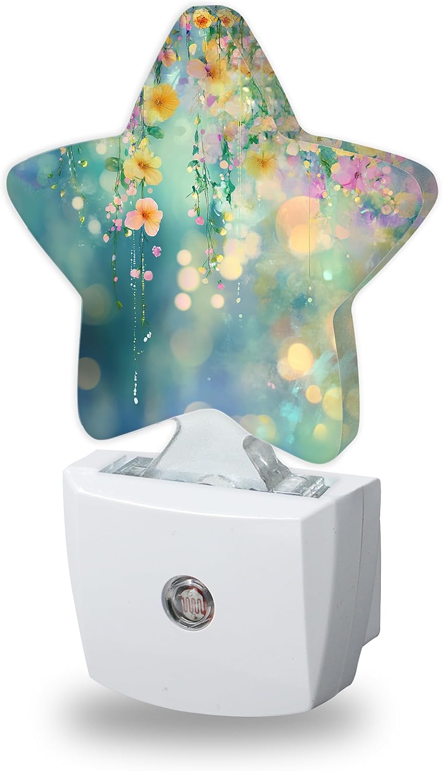 Night Light, Abstract Flowers Night Lights Plug into Wall Spring Floral Decorations for Bedroom Bathroom, Dusk to Dawn Sensor Kitchen…