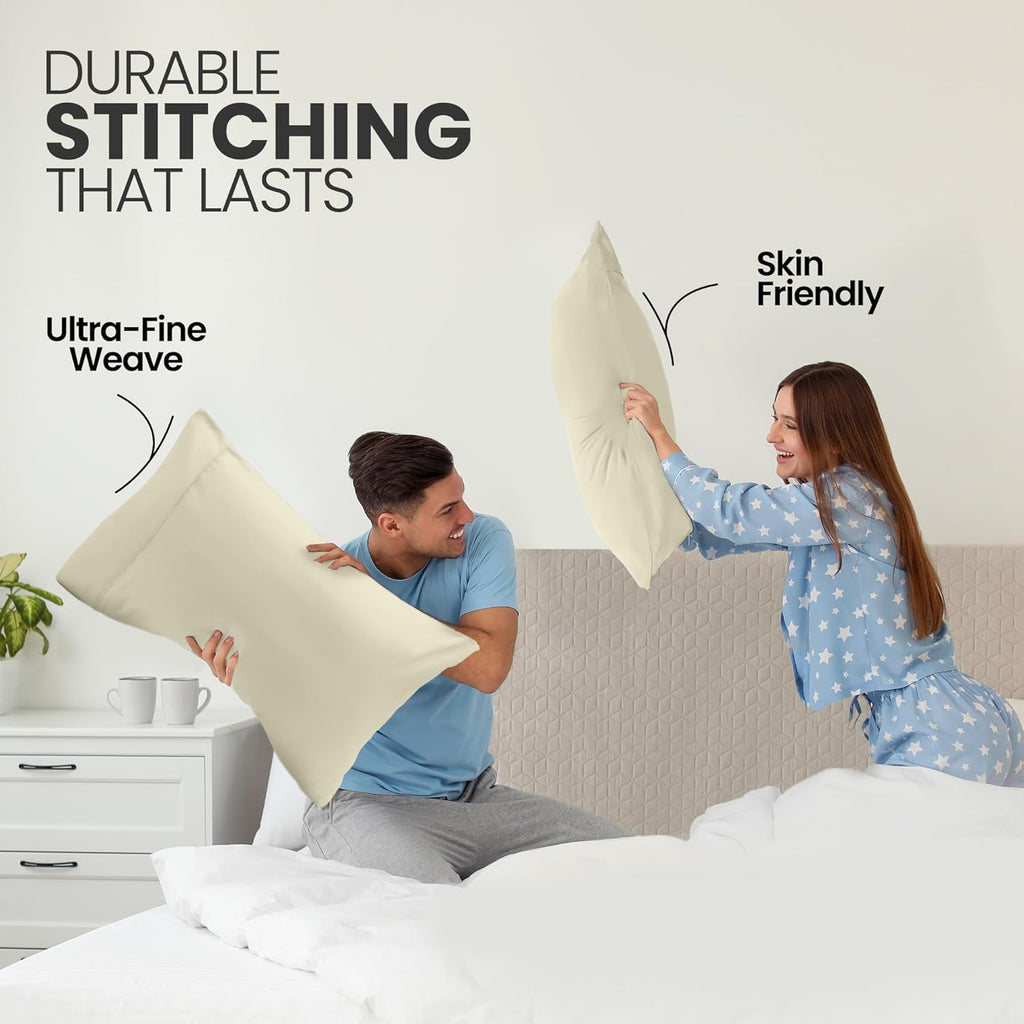 Utopiabedding Utopia Bedding Queen Pillow Cases - 2 Pack - Envelope Closure - Soft Brushed Microfiber Fabric - Shrinkage and Fade Resistant…