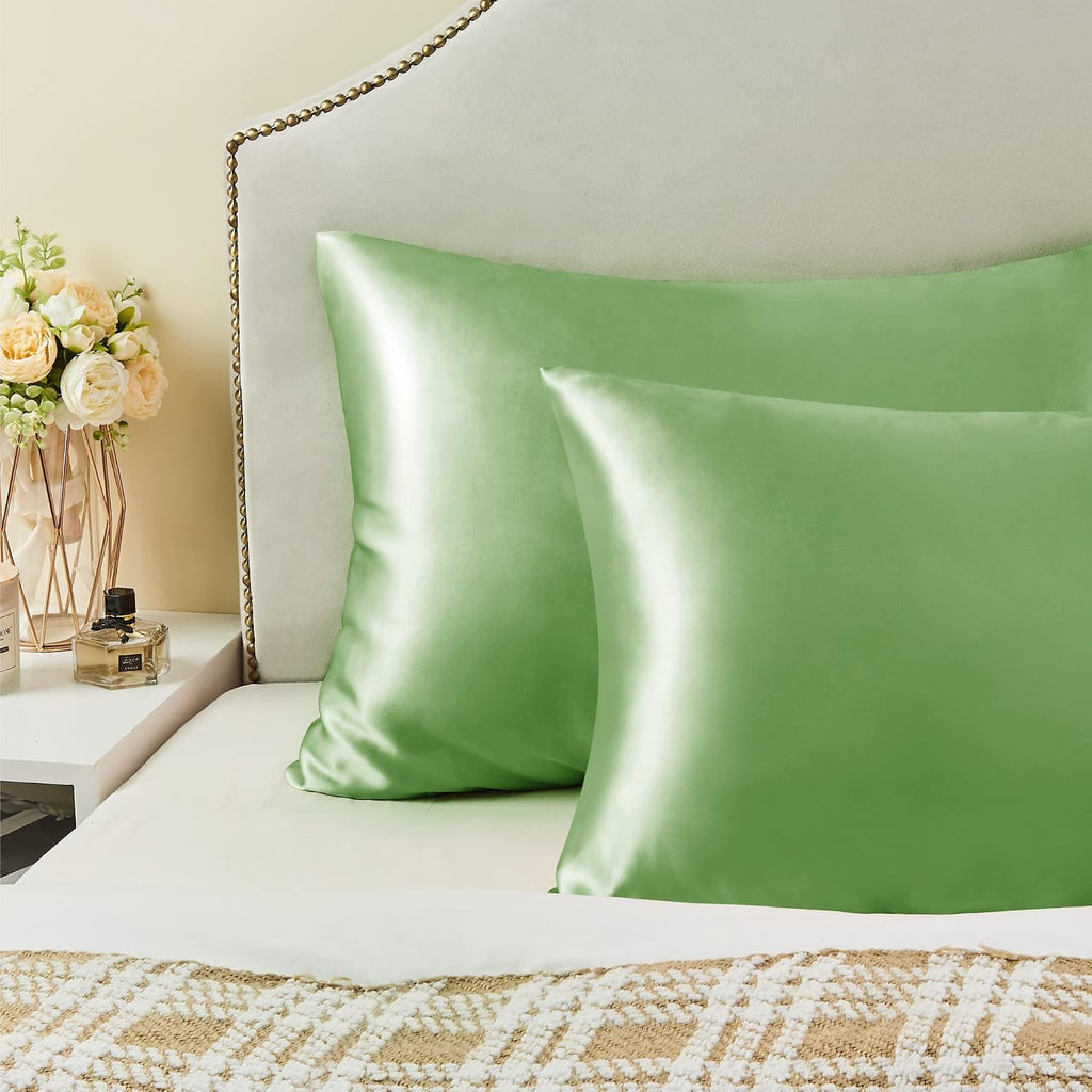 Bedelite Satin Pillowcase for Hair and Skin, Super Soft and Cooling Similar to Silk Pillow Cases 2 Pack with Envelope Closure, Gift for Wom…