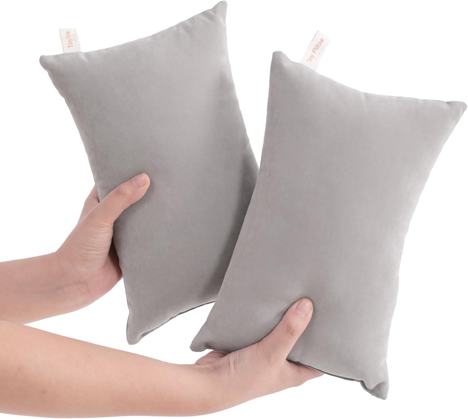 Ntbay Tiny Pillows, Down Alternative 7"x11" Microfiber Mini Pillow for Travel, Pets, Soft Machine Washable Small Pillows for Neck, Wrist, L…