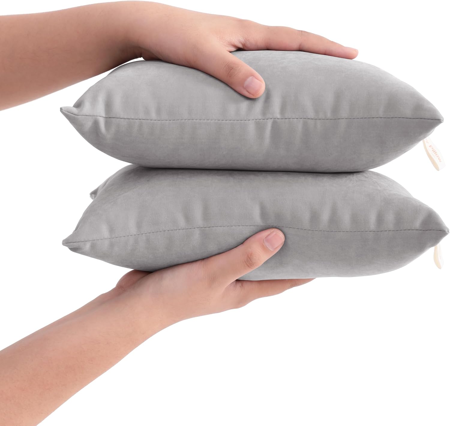 Flxxie Tiny Pillows, Down Alternative Microfiber 11x7 Inches Mini Pillow for Travel, Pets, Soft Machine Washable Small Pillows for Neck, Lu…