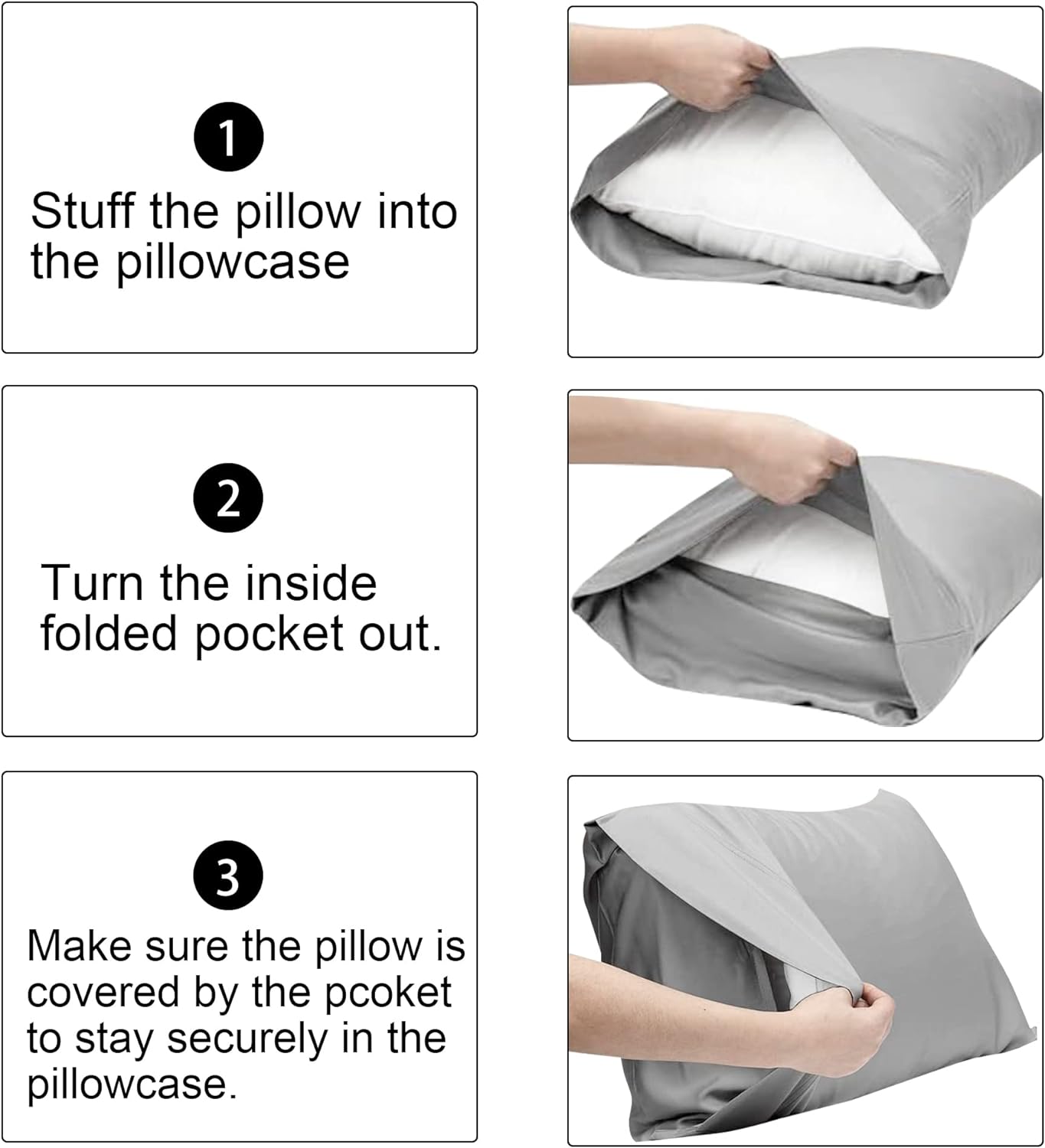 FLXXIE Pillow Cases Queen, Soft Microfiber Pillow Covers with Envelope Closure, Wrinkle Resistant Pillowcases, 2 Piece Set, 20x30, Aqua