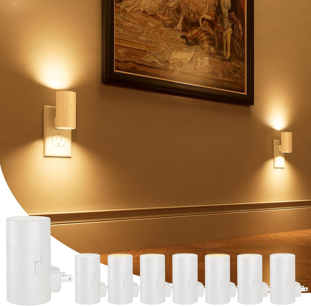 Niorsun Night Lights Plug into Wall, Dimmable with 3 Color Modes & Auto On/Off Sensor, Ultra- Nightlight for Hallway, Bathroom, Bedroom…