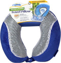 Cloudz Comfort Gel Memory Foam Travel Neck Pillow - Blue