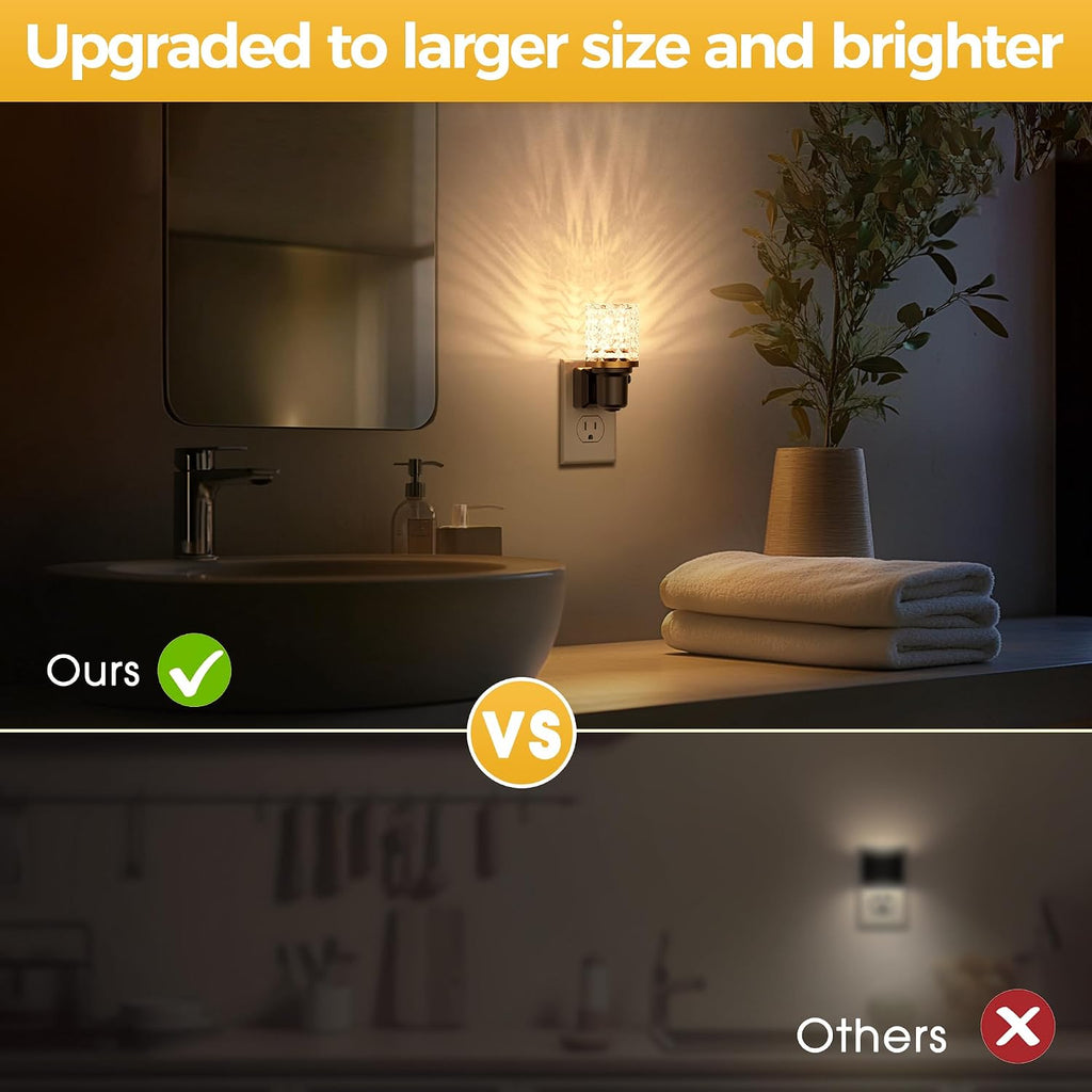 L LOHAS LED Night Light, Dimmable Night Lights Plug into Wall, Automatic Night Lights Plug in with Auto Light Sensor, 0-100LM Adjustable…
