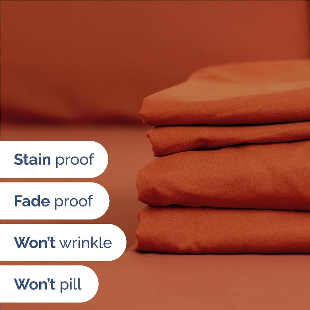 Full 6 Piece Sheet Set - Comfy, Breathable & Cooling - Hotel Luxury Bedding for Women, Men, Kids, Teens & Children - 1 Flat & 1 Fitted…