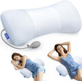 Zikee Inflatable Lumbar Support Pillow for Bed with Customized Lower Back & Support, Memory Foam Back Support for Side & Back Sleeping, Bed…