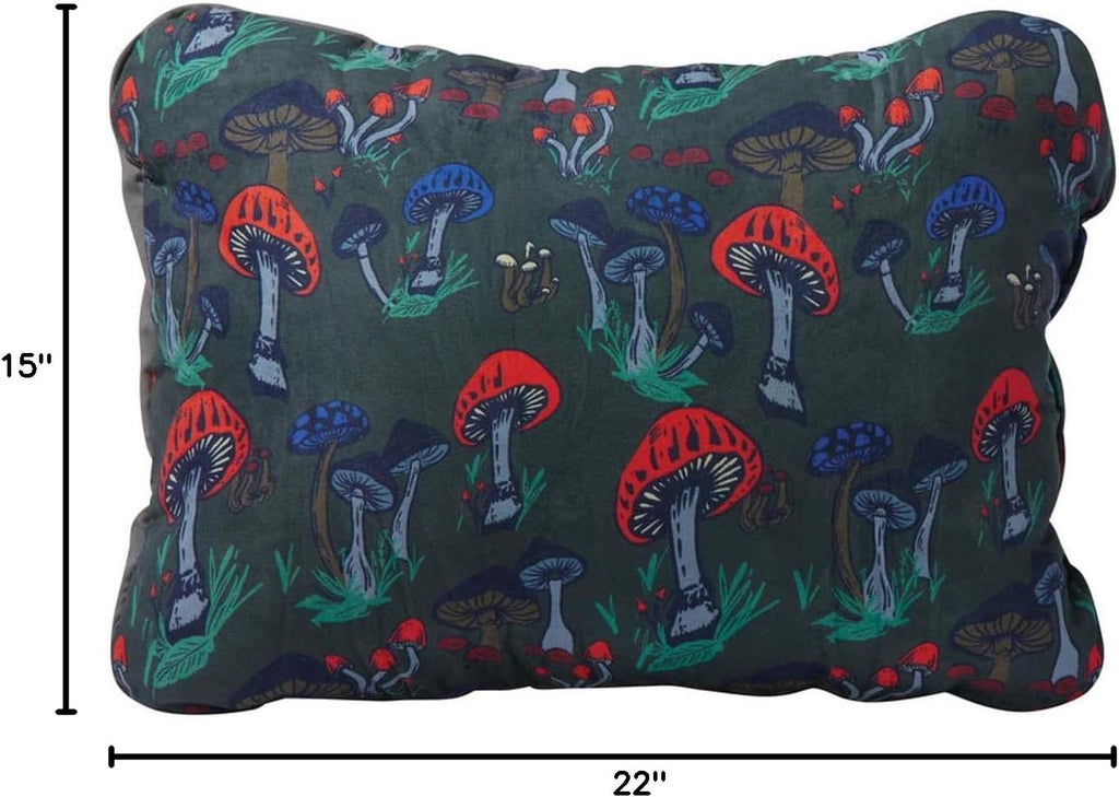 Therm-a-Rest Compressible Camping and Backpacking Pillow, Fun Guy Print, Large