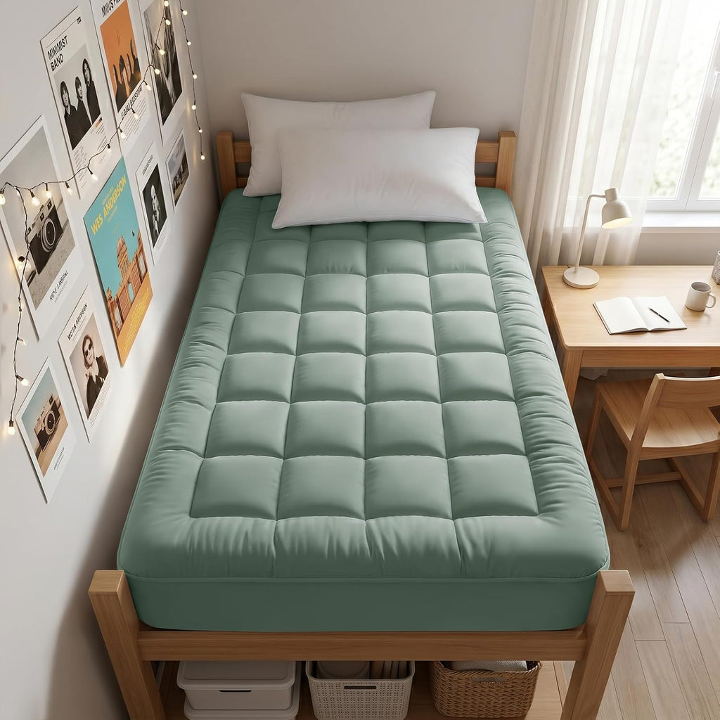 EASELAND Twin XL Mattress Pad Pillow Top Mattress Cover Quilted Fitted Mattress Protector Extra Long 8-21" Deep Pocket Cooling Mattress…