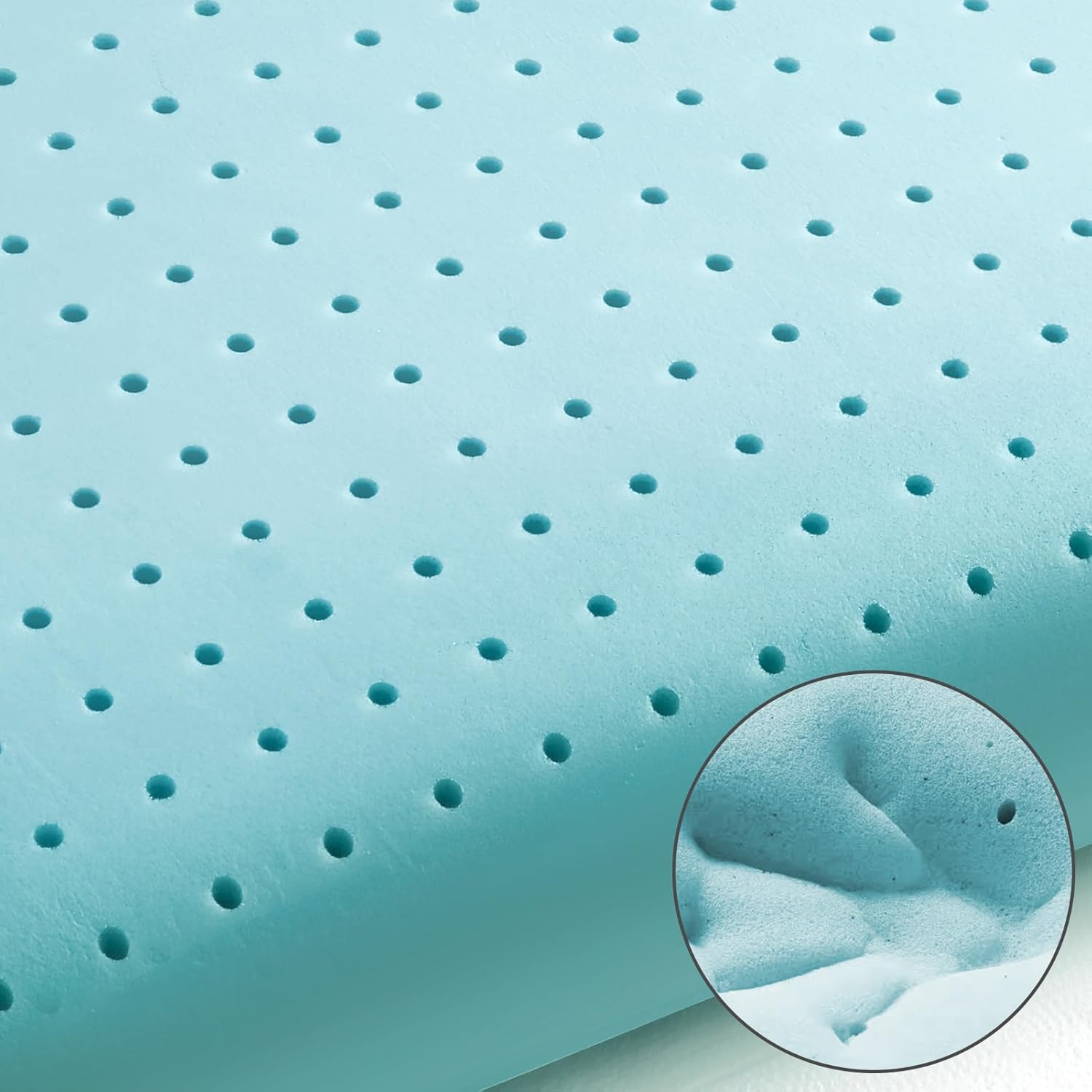 Soft Memory Foam Pillow, Gel Pillow for Back and Side Sleeper, Medium-Soft,150 Breathable Holes, Oeko-TEX & CertiPUR-US…