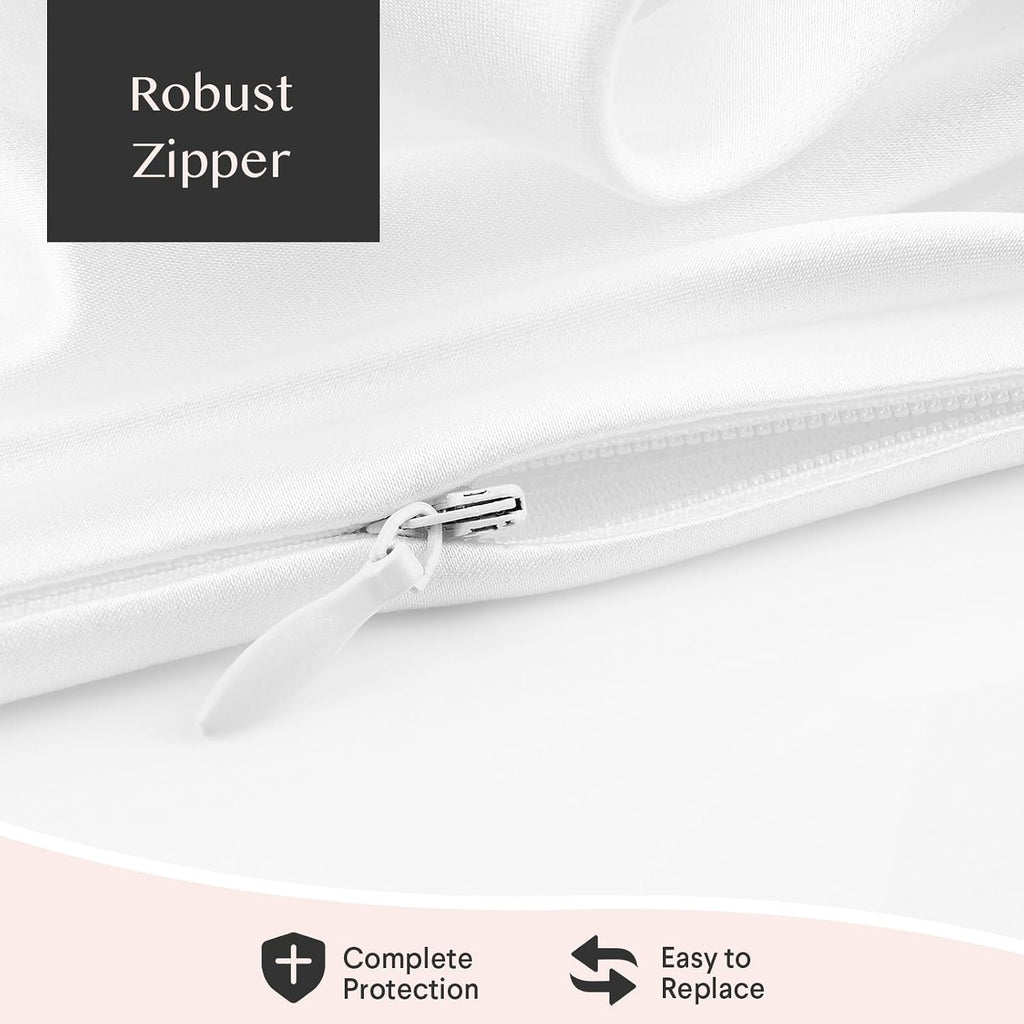 Faunna Waterproof Zippered Pillow Protectors,100% Cotton Standard Size Pillow Covers, Anti-Dust, Stain and Sweat Resistant, Ultra Soft and Bre…