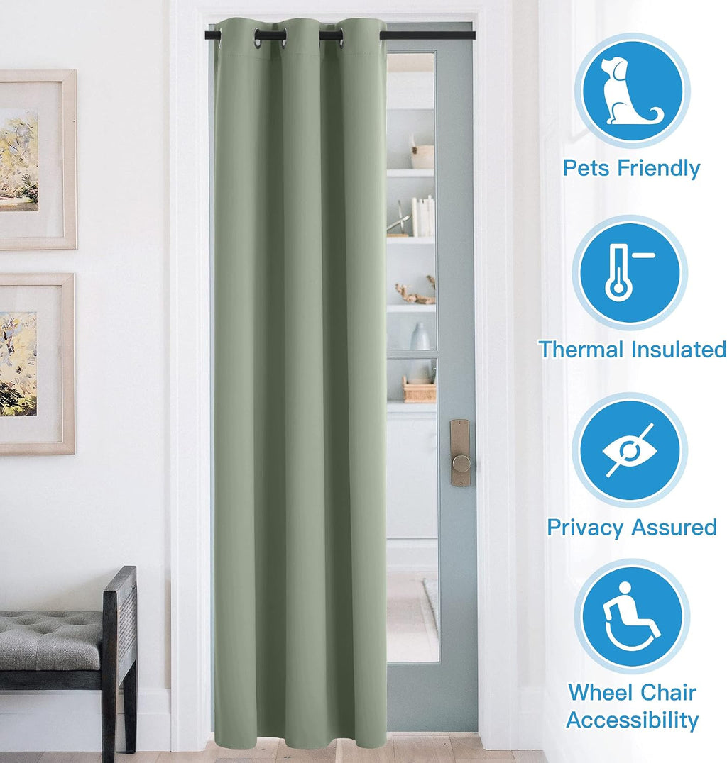 Rybhome RYB HOME Temporary Doorway Curtains Blackout Privacy Room Divider Curtains Portable Drapes for Closet Wall Panel for Bedroom Living…