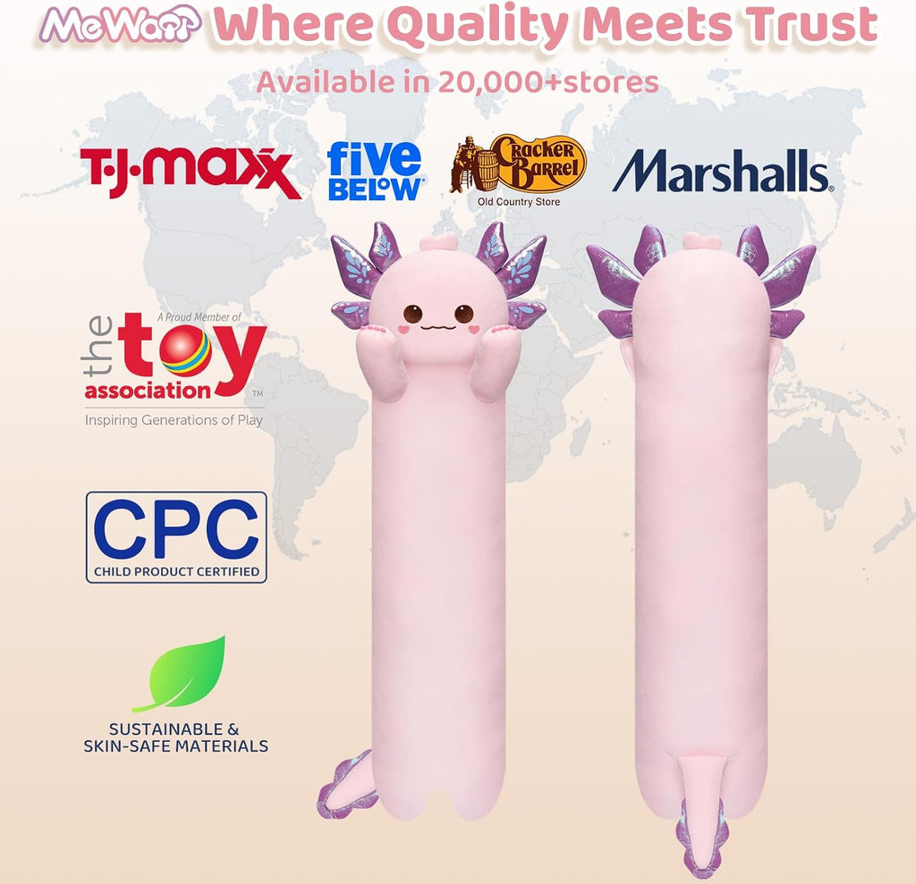 Mewaii Artist-Designed Ultra Soft Plush Long Body Pillow, Extra Stuffing for Comfort, Premium Quality Stuffed Animal Gift for Girlfriend…