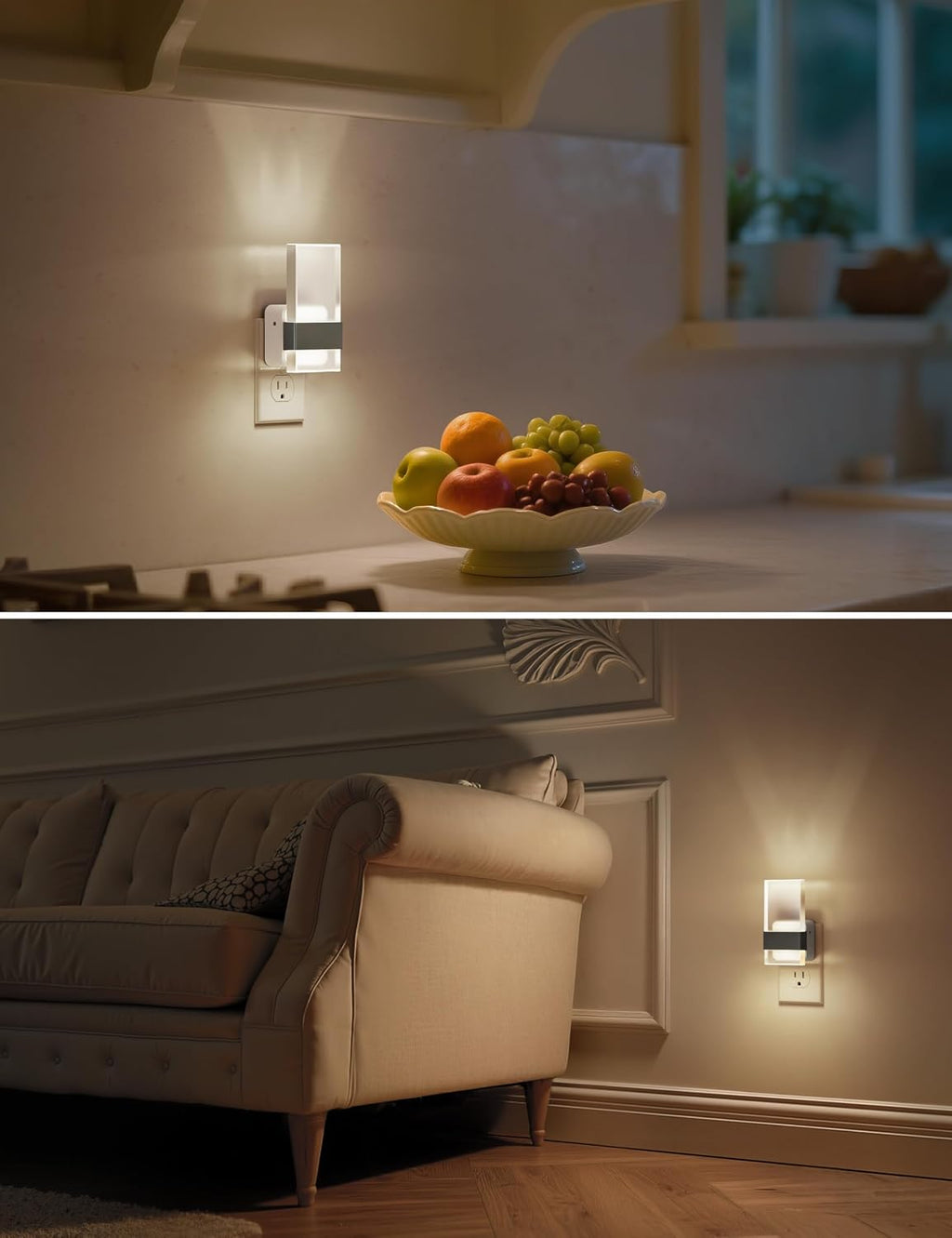 L LOHAS LED Night Light, Night Lights Plug Into Wall, Decorative Nightlight with Light Sensor, 0-100LM Dimmable Nightlights, Daylight…