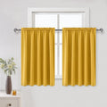 DWCN Thermal Short Blackout Curtains for Small Window, Energy Saving Room Darkening Curtains for Nursery/Bedroom/Kitchen(W60 x L36inch…
