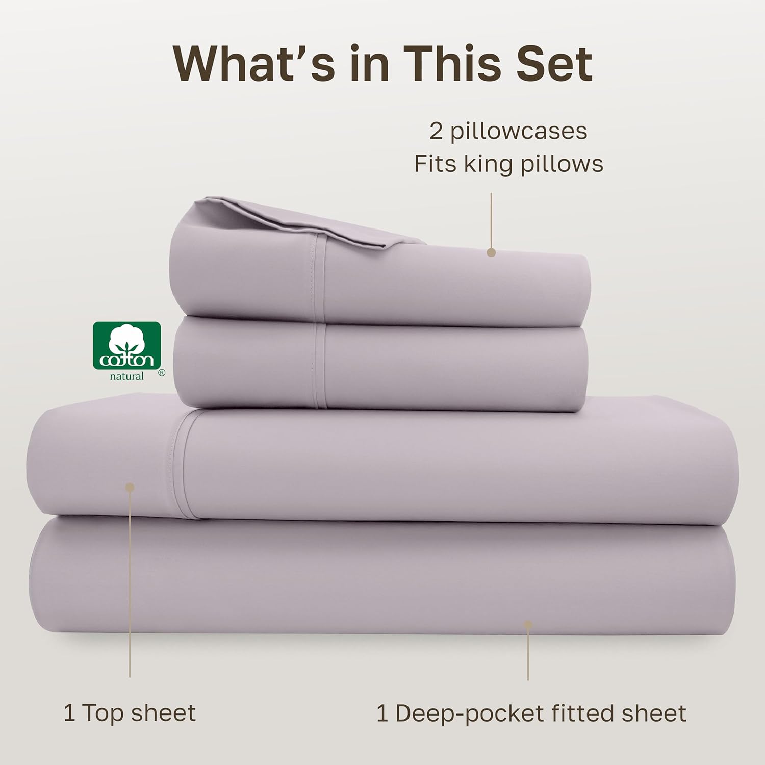CaliforniaDesignDen California Design Den Soft King Size 100% Cotton Sheet Sets, 400 Thread Count Good Housekeeping Award Winner, Smooth Sa…
