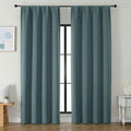 Simplebrand Dark Green Blackout Curtains for Bedroom 96 Inches Long 2 Panels, Solid Thermal Insulated, Energy Saving Living Room Window Tre…