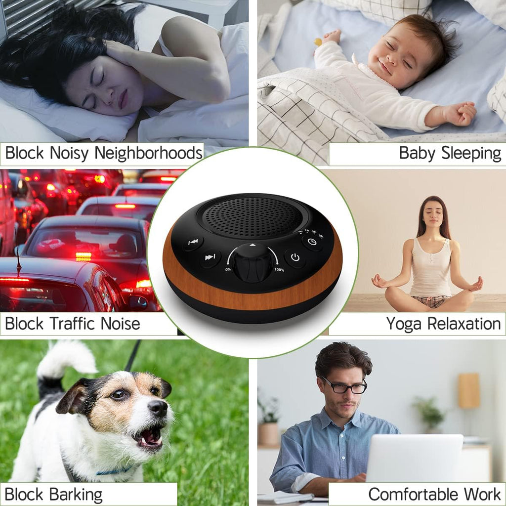 iDealSleep Brown Noise Sound Machine White Noise Machine Nonstop 30 Soothing Sounds Sound relaxation for Baby Kids Adults Sleep Machine…