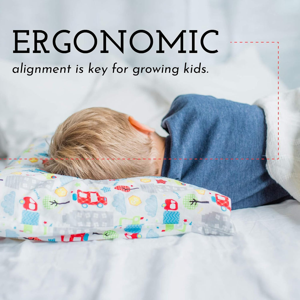 Little Sleepy Head Youth Pillow 16x22 - Soft & Hypoallergenic Bed Pillow Youth Pillows for Sleeping Age 5-10 - Snugly Designed Youth Neck…