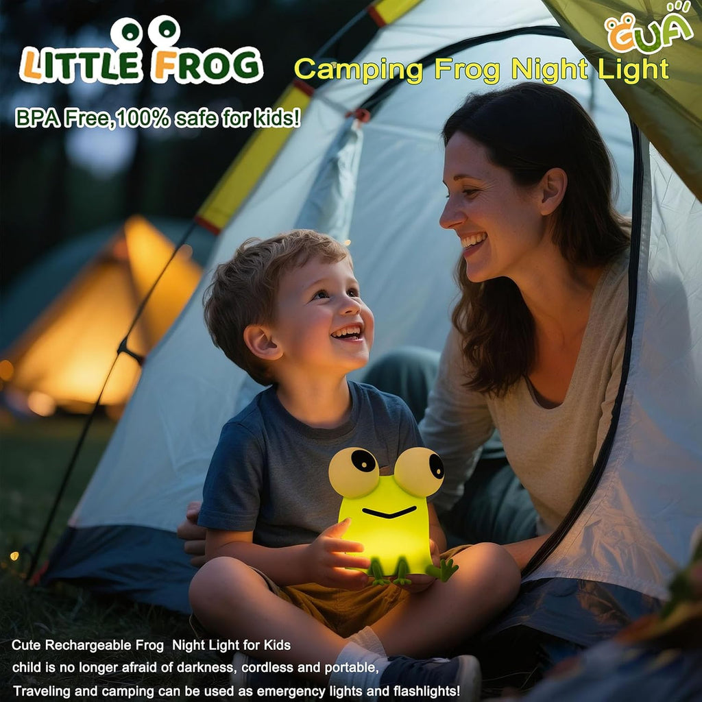 DREAMING MY DREAM Frogs Night Light, Dimmable Silicone Animal Nursery Night Light, Frogs Lamp Decor for Kids Room Bedroom, Birthday…