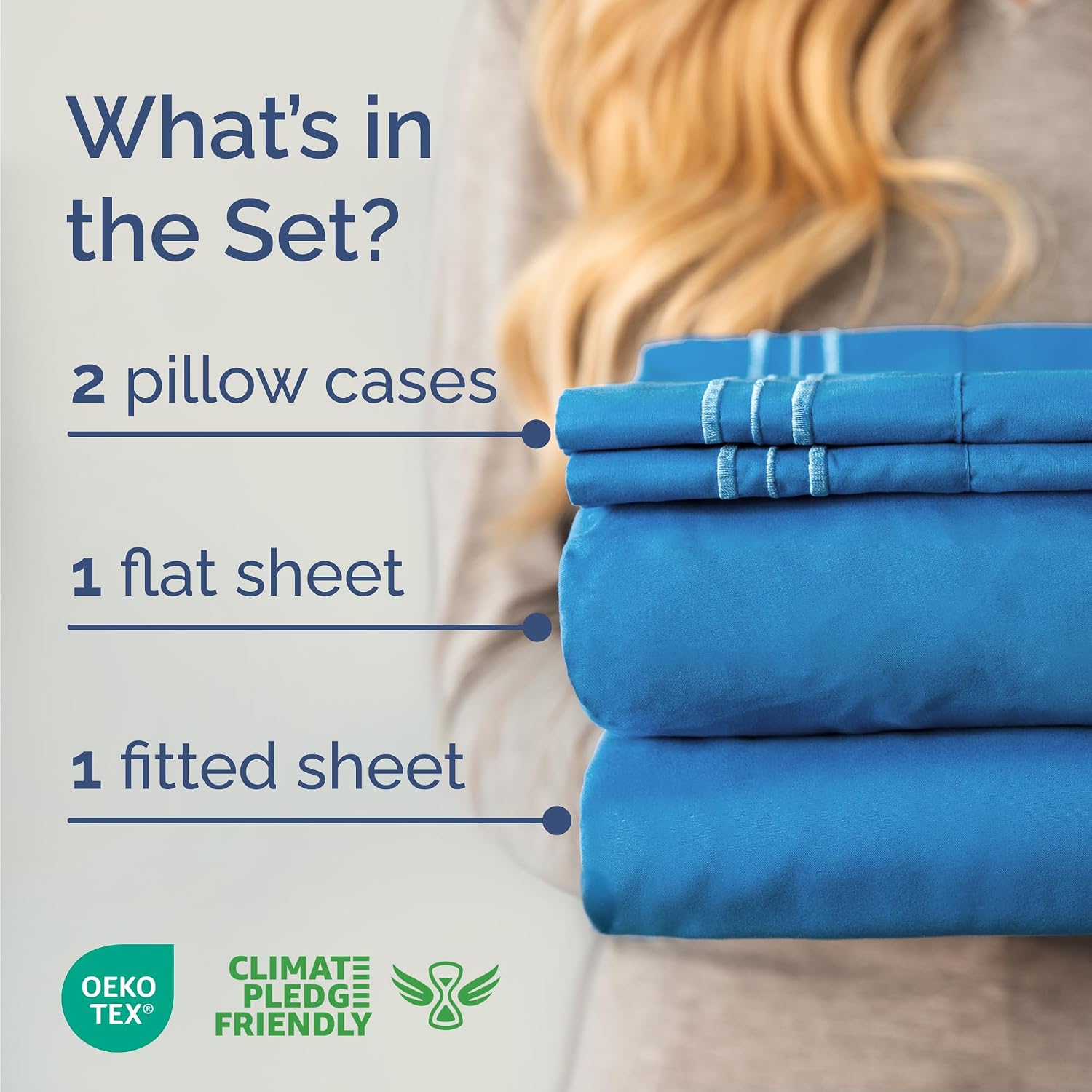 Cal King Size 4 Piece Sheet Set - Comfy Breathable & Cooling Sheets - Hotel Luxury Bed Sheets for Women & Men - Deep Pockets, Easy-Fit…