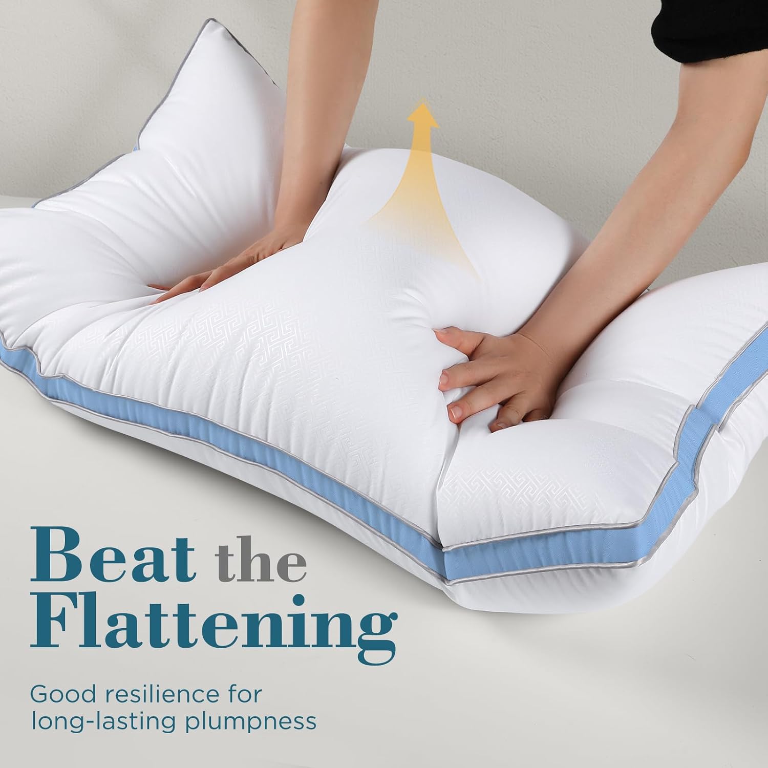 viewstar Bed Pillows Different Sizes Set of 2, Hotel Quality Cooling Down Alternative Gusseted Pillows for Side, Back, or Stomach…