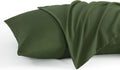 Ntbay King Pillow Cases Set of 2, 2 Pack Brushed Microfiber 20x40 Pillow Cases, Soft, Wrinkle, Fade, Stain Resistant Olive Green Pillow Cas…