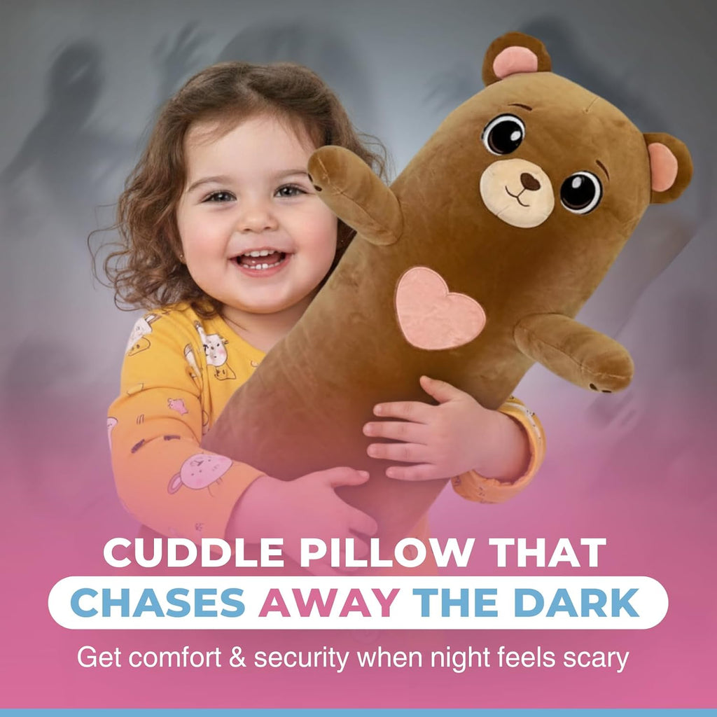 CuddlePaws Cuddle Paws Bear Plush Body Pillow for Kids | Long Stuffed Animal Cuddle Pillow | Soft Hugging Toy | Plushie Gift for Girls & Bo…