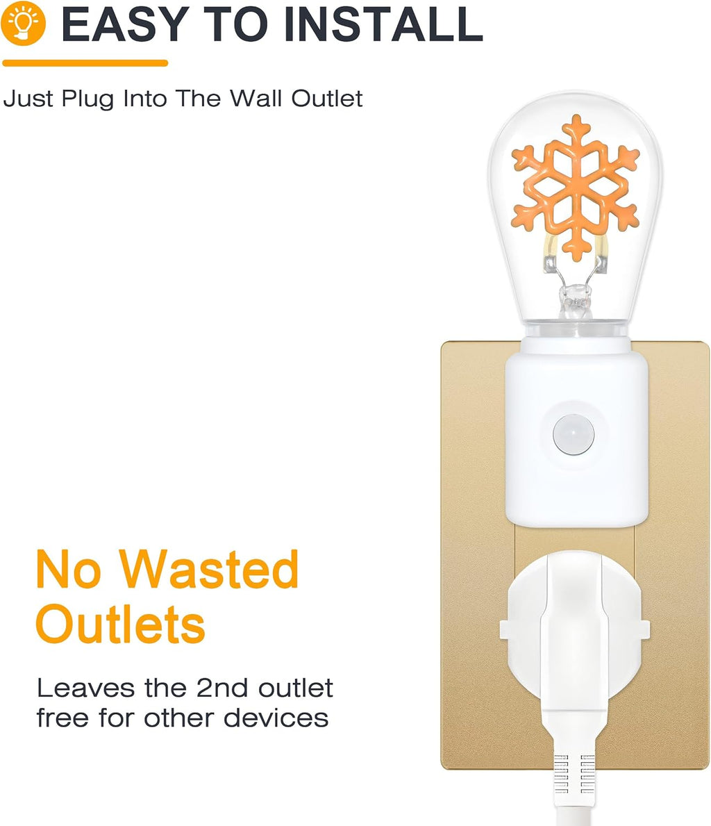LED Night Light Plug in, Motion Sensor Night Light for Kids, Amber Nightlight, Motion Activated Night Lights for Bathroom, Hallway…