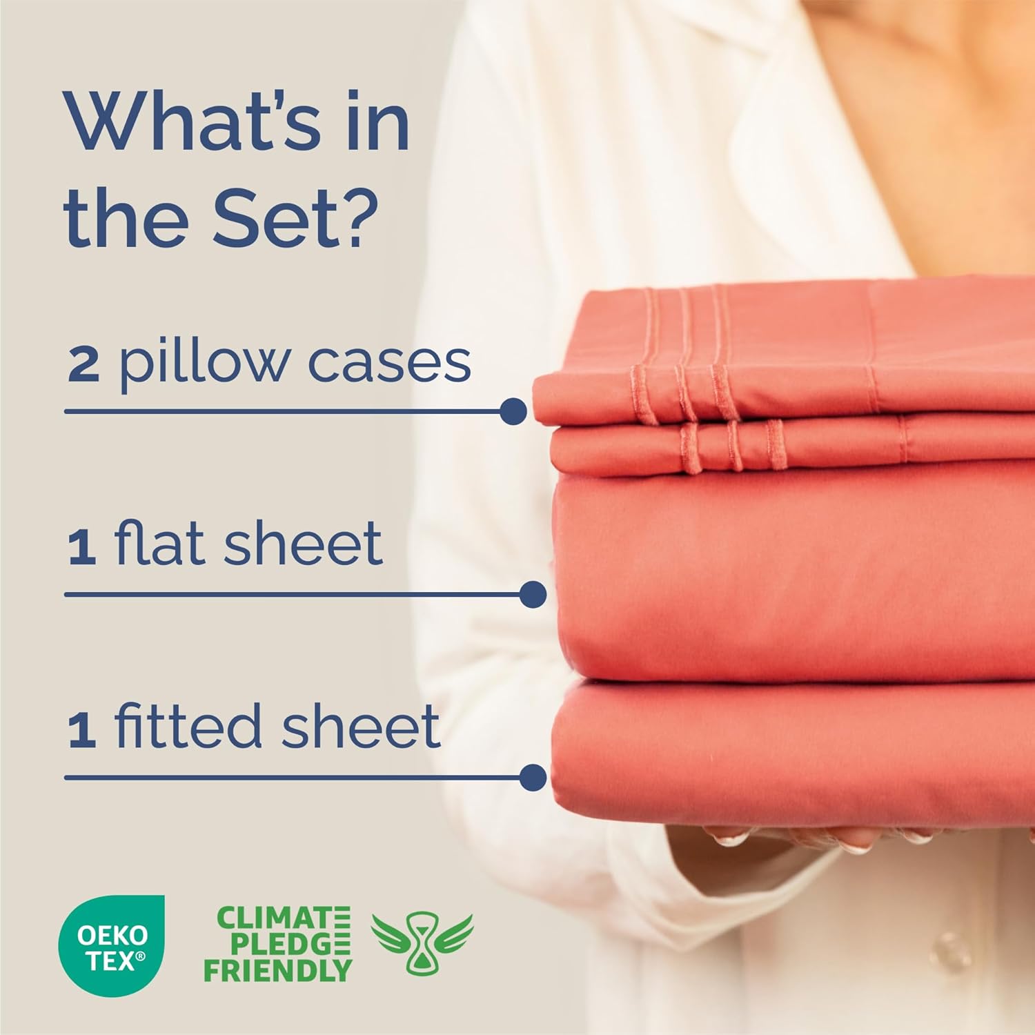 Queen Size 4 Piece Sheet Set - Comfy Breathable & Cooling Sheets - Hotel Luxury Bed Sheets for Women & Men - Deep Pockets, Easy-Fit…