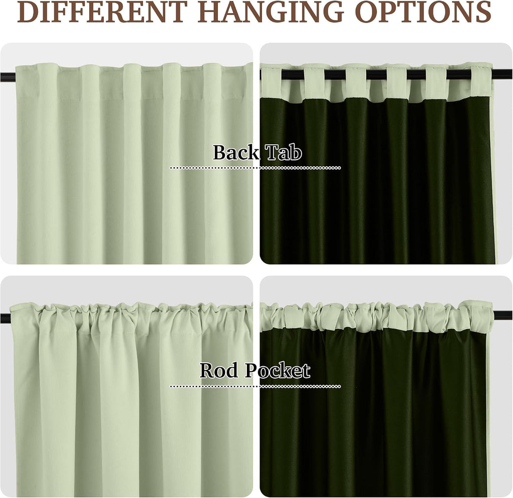 Rybhome RYB HOME Velvet Chenille Window Curtains 100 inches Long, Thick Blackout Thermal Insulated Vertical Luxury Drapes for Bedroom Nurse…