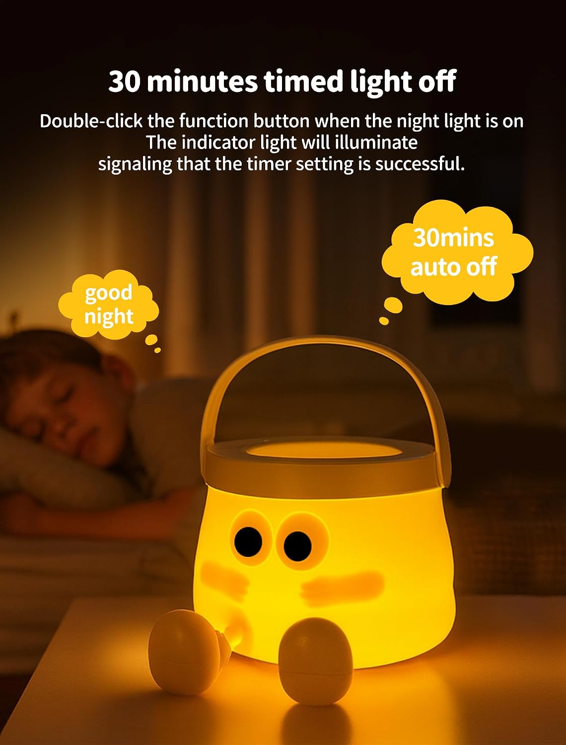 Night Light for Kids, Portable Handheld Night Lamps, Nursery Night Lights, Cute Sleep Nightlight, Dimmable Bedside Lamp, Gifts for Kids…