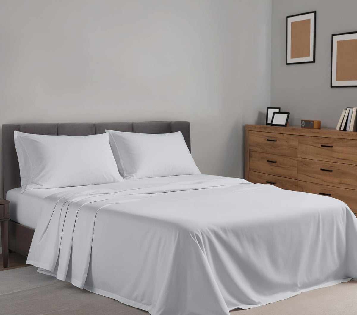 Ruvanti 100% Cotton Percale Sheets Twin XL Size – Crisp Cooling Bed Sheets for Hot Sleepers, Deep Pocket 16”, Soft Breathable & Durable Hot…