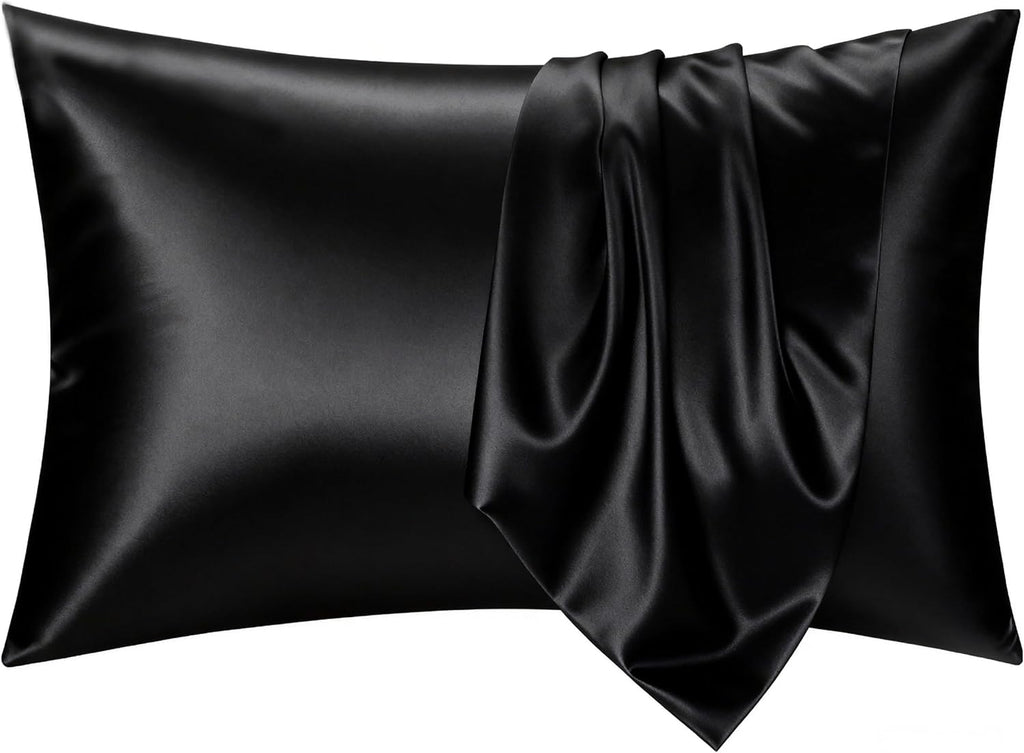 Cozyxworld Satin Silky Pillow Cases 2 Pack King Size, Cooling Pillowcase for Hot Sleeper, Fresh Feel Moisture Wicking Pilling Resistant Pil…