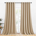 NICETOWN Room Darkening Draperies Window Curtain Panels, Thermal Insulated Grommet Room Darkening Curtains for Bedroom (Biscotti Beige, 2…