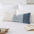 KevinTextile Kevin Textile 14x36 Inch Long Lumbar Cover 1 Pack Three-Colour Patchwork Soft Textured Waterproof Rectangle Cushion Elegant Ac…