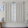 Simplebrand Ava Natural Short Blackout Curtains for Bedroom 54 Inches Long 2 Panels Set, Solid Thermal Insulated, Energy Saving Window Trea…