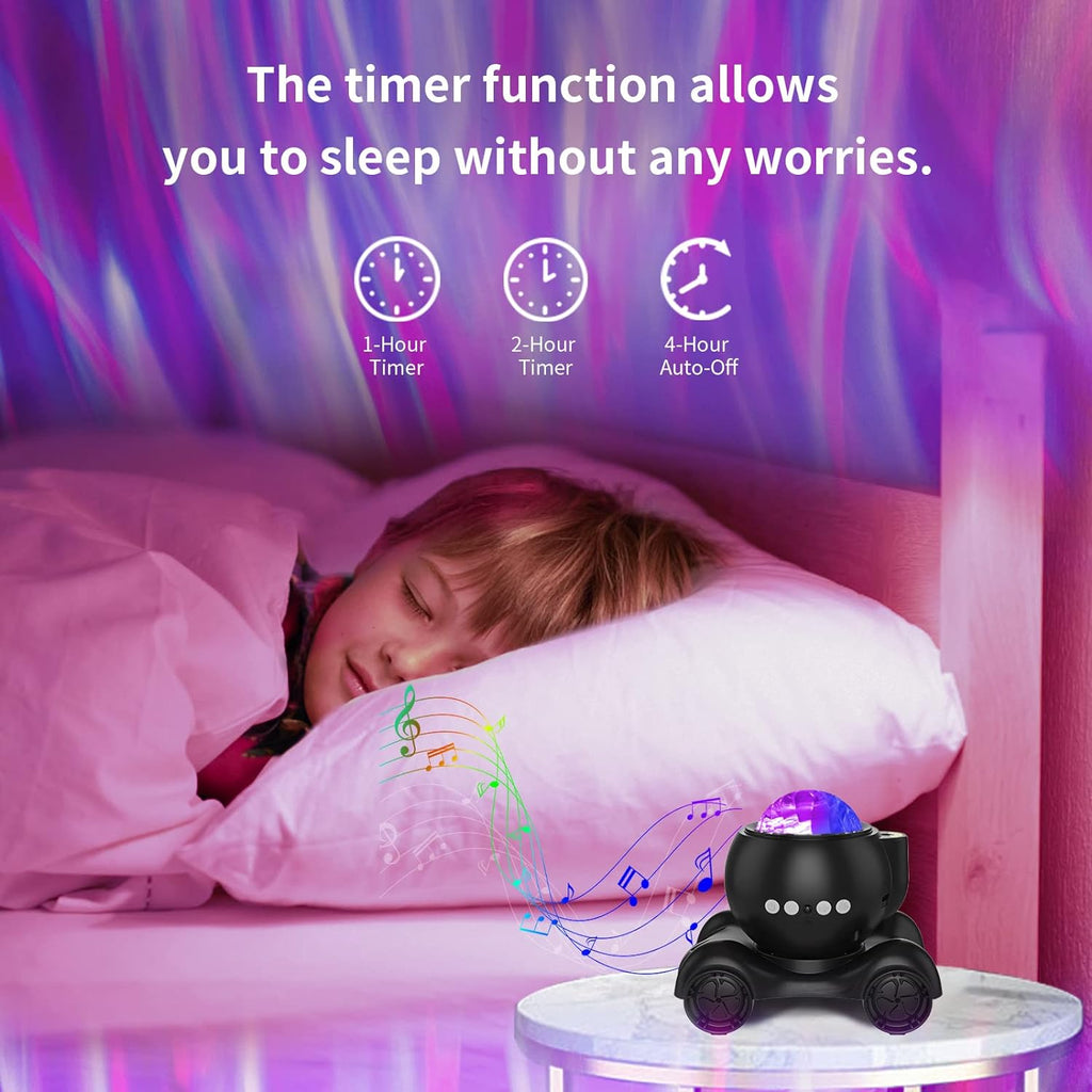 ENOKIK Northern Light Projector, Aurora Star Projector Built-in Bluetooth Speaker, White Noise Machine for Kids Adults, Galaxy Light for…