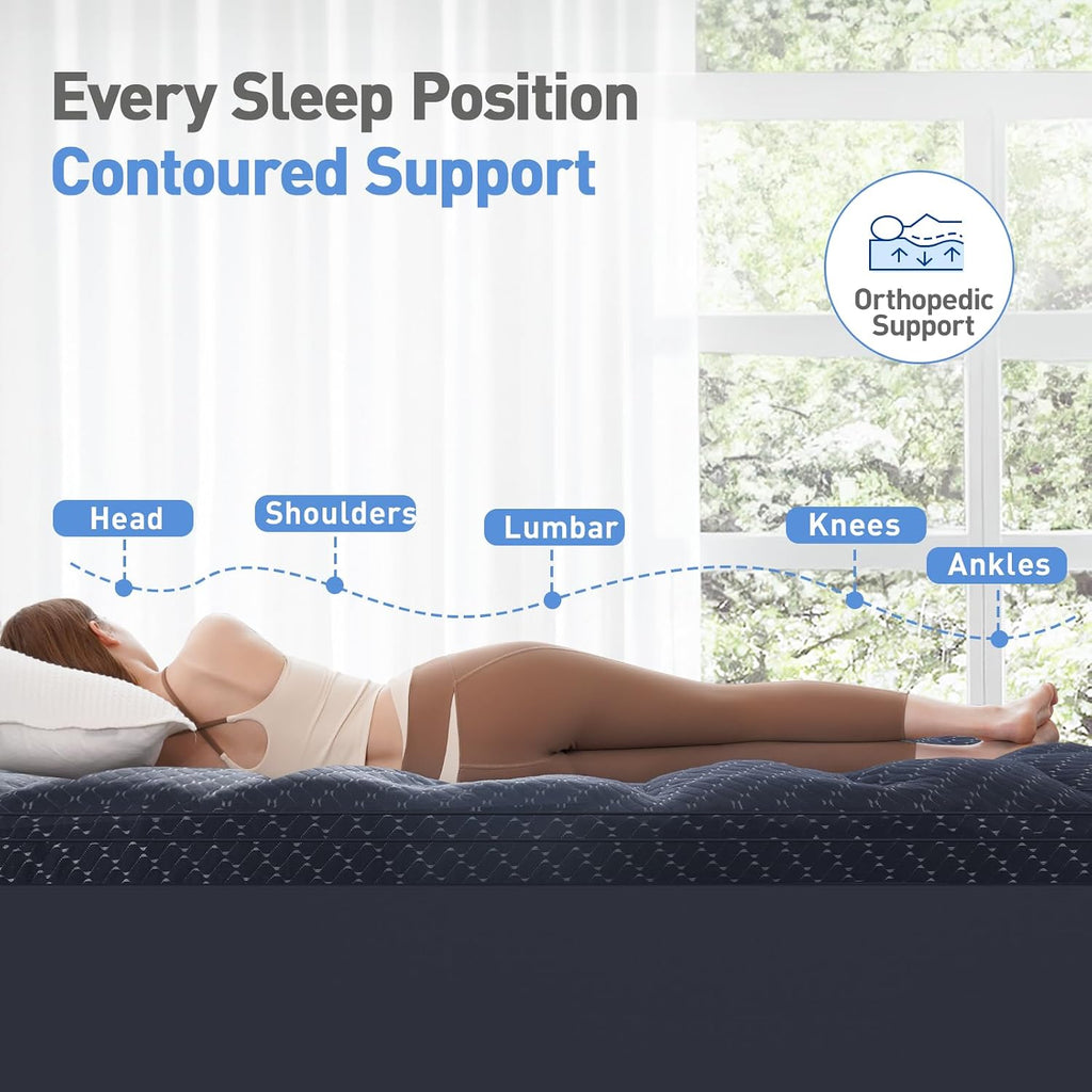 Dual Layer 3 Inch Memory Foam Mattress Topper King Size, 2 Inch Gel Memory Foam Plus 1 Inch Cooling Pillow Top Mattress Pad Cover, with…