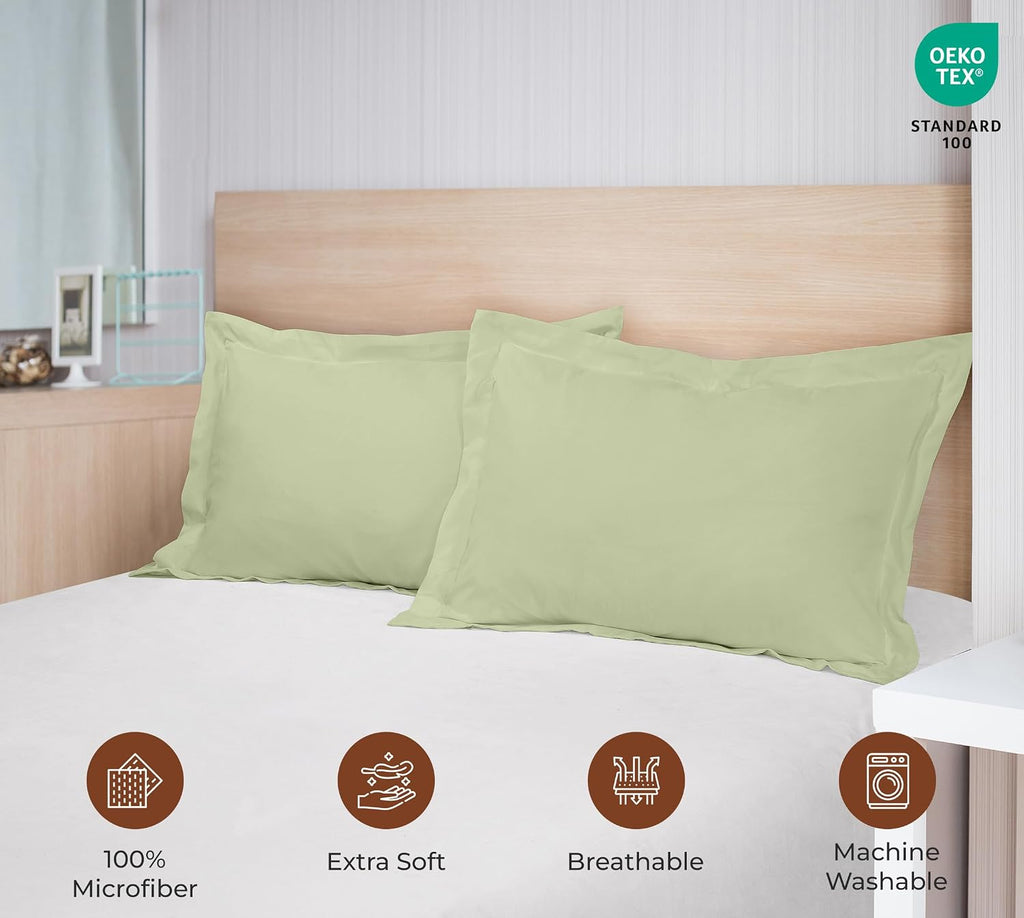 Royalelinens Royale Linens Pillow Shams 2 Pack Queen Size 20x30 Inch- Brushed 1800 Microfiber - Bed Pillow Shams, Wrinkle Resistant Super S…