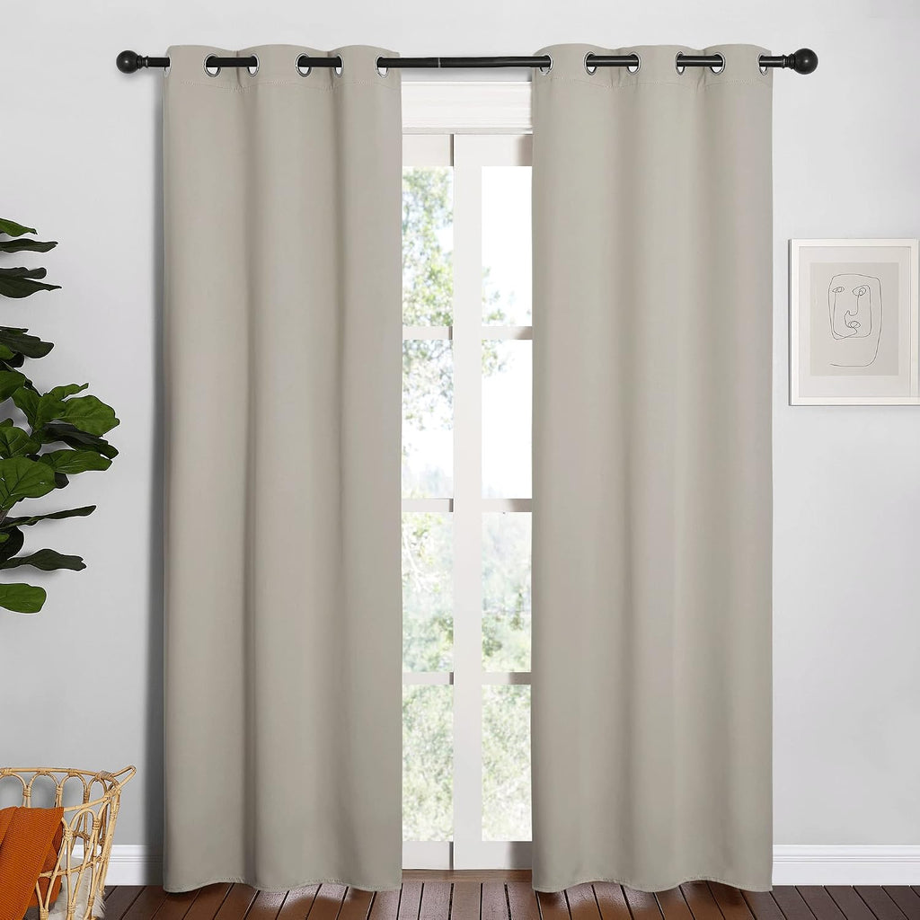 NICETOWN Blackout Curtains for Bedroom, Thermal Insulated Curtains & Drapes with Grommet Top for Living Room, Privacy Window Treatment…