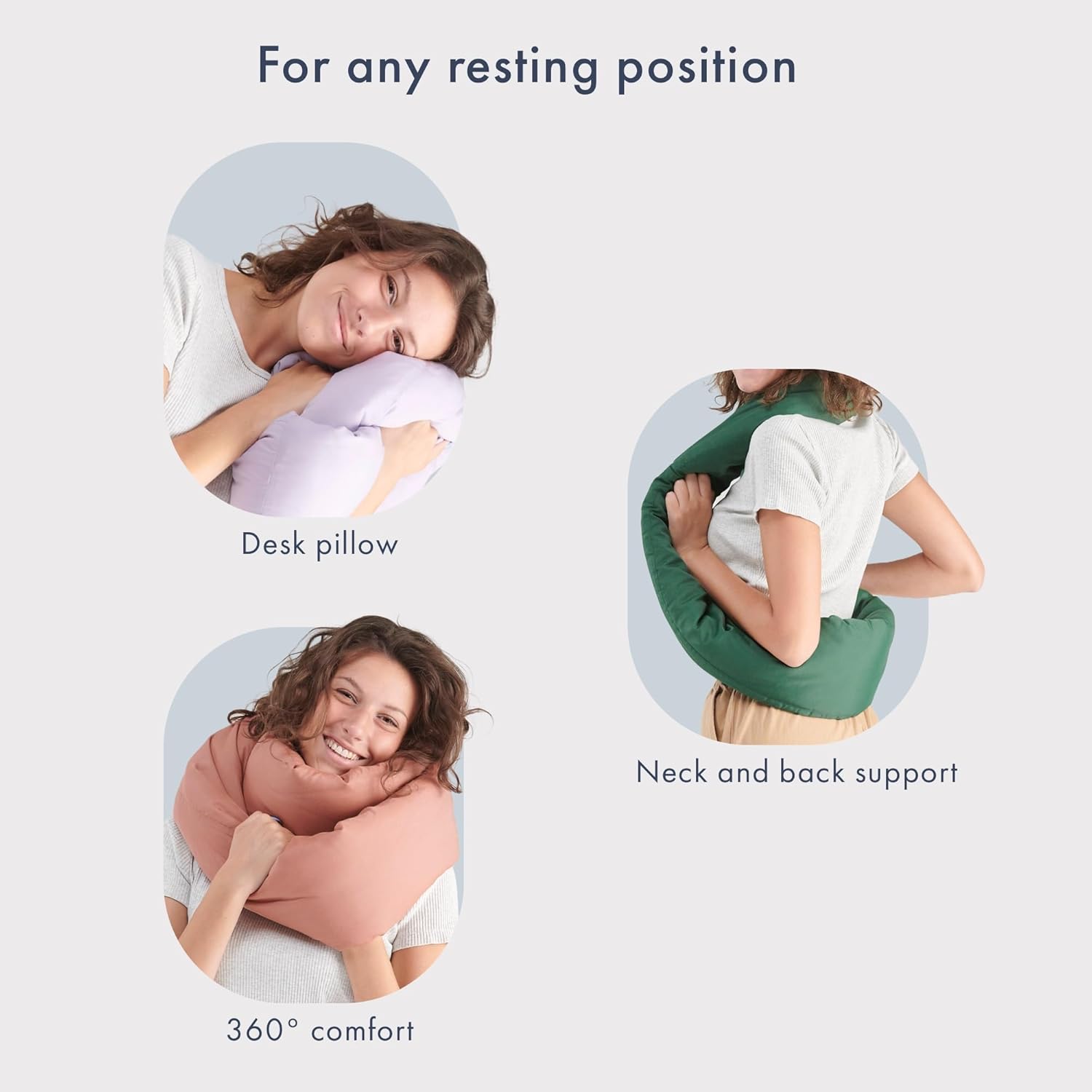 Huzi Infinity Pillow - Travel Neck Pillow - Versatile Soft 360 Support Scarf - Machine Washable - Home Travel Flight Road Trips Airplane…