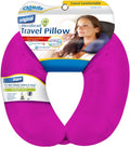 Cloudz Dual Comfort Microbead Airplane Travel Neck Pillow. Soft Cozy Plush Fabric on One Side, Cool Relaxing Spandex on The Other!…