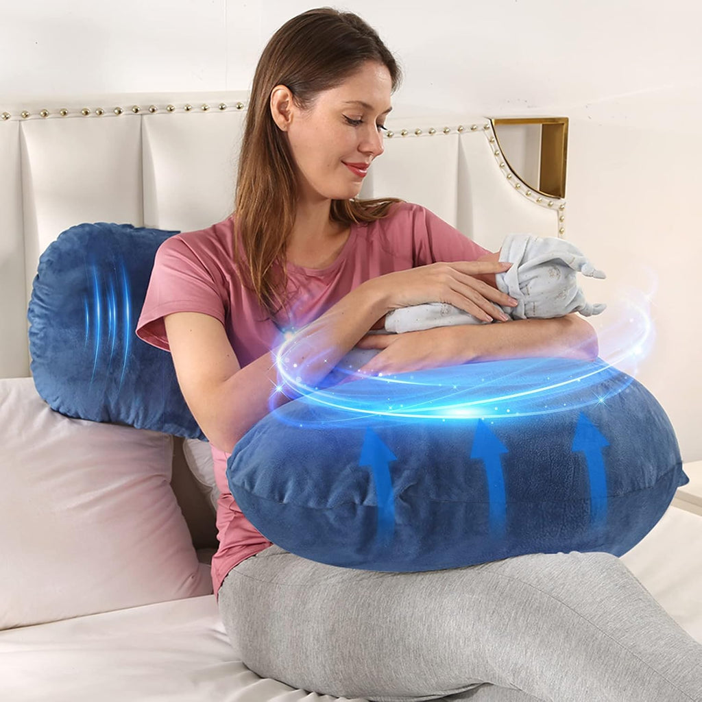 BATTOP Pregnancy Pillows for Sleeping, Body Maternity Pillow with Cooling Washable Cover, Support for Back, HIPS, Legs, Belly for Pregnant…