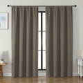 Simplebrand Ava Latte Blackout Curtains for Bedroom 84 Inch Length 2 Panels Set, Solid Thermal Insulated Privacy Living Room Window Treatme…