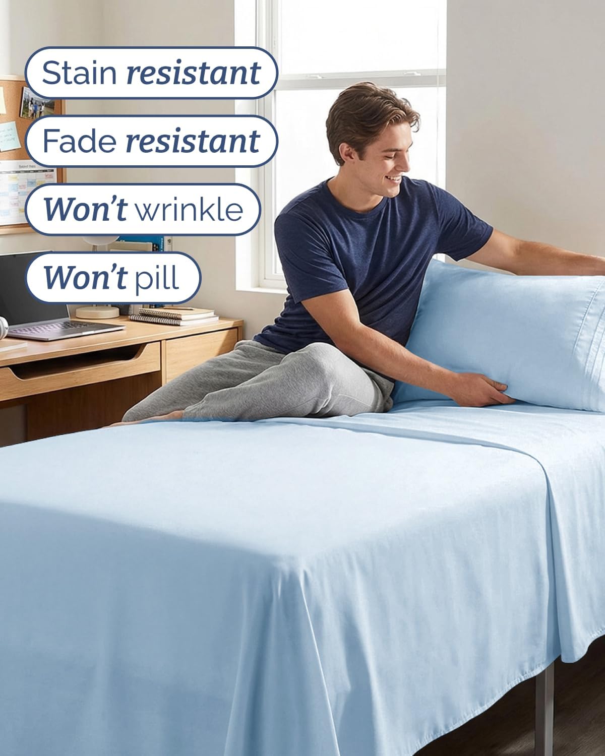 Twin XL Size 3 Piece Sheet Set - Comfy Breathable & Cooling Sheets - Hotel Luxury Bed Sheets for Women & Men - Deep Pockets, Easy-Fit…